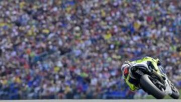 Rossi en el circuito de Sachsenring.