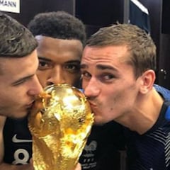 Griezmann y Lucas, los primeros atléticos campeones del mundo