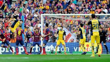 El gol de God&iacute;n al Barcelona en el Camp Nou que le dio al Atl&eacute;tico LaLiga de 2014.