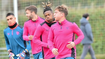 04/03/24  ATHLETIC DE BILBAO  ENTRENAMIENTO
JAUREGUIZAR NICO WILLIAMS