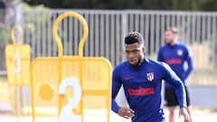 Lemar, en el entrenamiento.