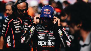 Jorge Martín con el equipo Aprilia durante la presente temporada de MotoGP.