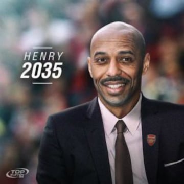 Así luciría Henry como técnico del Arsenal.