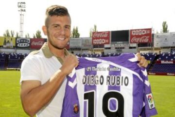 Diego Rubio no ha marcado goles con el Valladolid. Sus 14 goles en 2015 fueron por el Sporting Lisboa B.