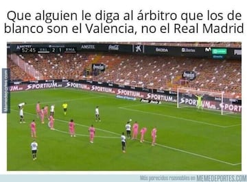 Los mejores memes de la derrota del Real Madrid en Valencia