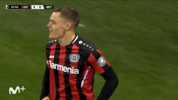 El Madrid y media Europa está detrás, y esto lo confirma: Florian Wirtz y su 'baile' al Betis