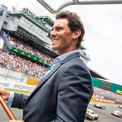 Rafa Nadal dio el banderazo de salida a las 24 horas de Alonso