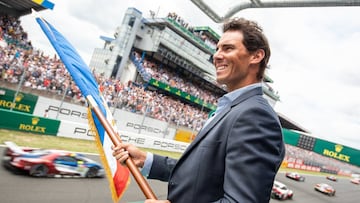 Rafa Nadal dio el banderazo de salida a las 24 horas de Alonso