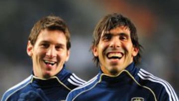 Lionel Messi y Carlos Tevez también estuvieron en la Copa América de Argentina 2011.