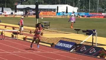 Mar&iacute;a Vicente se impone en la prueba de 100 metros vallas del heptatl&oacute;n en el Europeo sub-18 que se celebra en Gyor (Hungr&iacute;a).