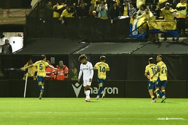 El Ceuta sufrió, Las Palmas mandó… y Matos apareció