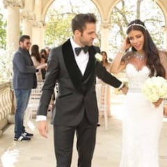 Cesc Fàbregas se casa por sorpresa con Daniella Semaan