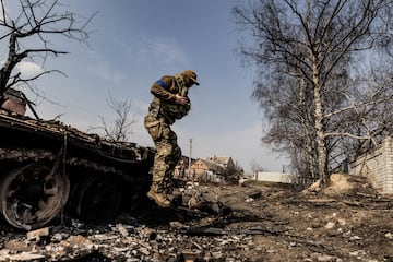 Soldado en la guerra de Ucrania