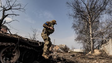 Soldado en la guerra de Ucrania