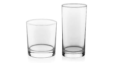 Este es el set de 24 vasos de vidrio más vendido de Amazon México