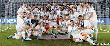 Diciembre de 2017. El Real Madrid gana el mundial de clubes al Gremio de Porto Alegre de Brasil tras vencer 1-0 en la final celebrada en Abu Dhabi.e.