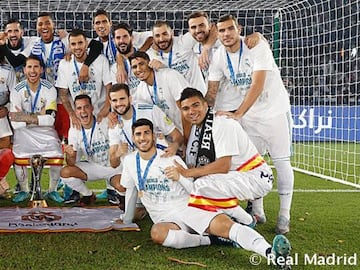 Diciembre de 2017. El Real Madrid gana el mundial de clubes al Gremio de Porto Alegre de Brasil tras vencer 1-0 en la final celebrada en Abu Dhabi.e.
