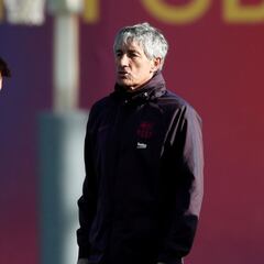 Setién, a Messi: "Si no te gusta lo que digo, ahí tienes la puerta"