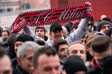 La presentación de Ibra con el Milan