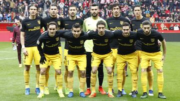 El once del Atlético.