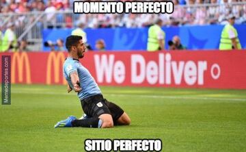 Los memes de la victoria de Uruguay ante Rusia