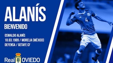 Oswaldo Alanís, nuevo fichaje del Real Oviedo
