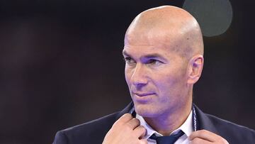 Real Madrid's French coach Zinedine Zidane