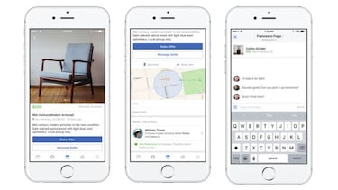 Facebook lanza su propio "mercadillo" de segunda mano en el móvil