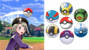 Todas las Poké Balls y donde conseguirlas en Pokémon Espada y Escudo