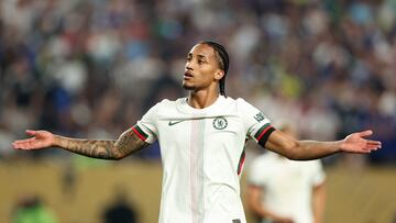 João Pedro, en su debut con el Chelsea ante Palmeiras.