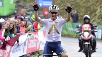 Stefan Denifl, durante una etapa de la Vuelta.