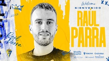 Raúl Parra ya entrena con el Cádiz