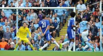 En la segunda fecha de la Premier, el City vence al Chelsea de Falcao y Cuadrado