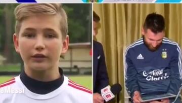 El Messi más humano ante el mensaje de apoyo de unos niños