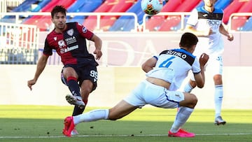 Giovanni Simeone con el Cagliari. 