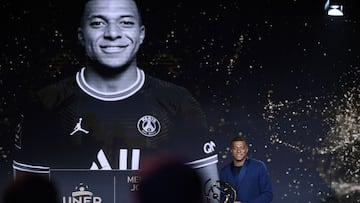 Paris Saint-Germain's French forward Kylian MBappe