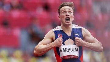 ¡45.94! Récord extraterrestre de Warholm en 400 metros vallas