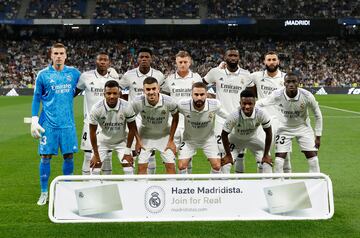 Equipo del Real Madrid.