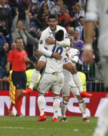 El 10 del Madrid puso el centro justo para el cabezazo de gol de Morata.