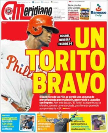 Portadas de la prensa mundial