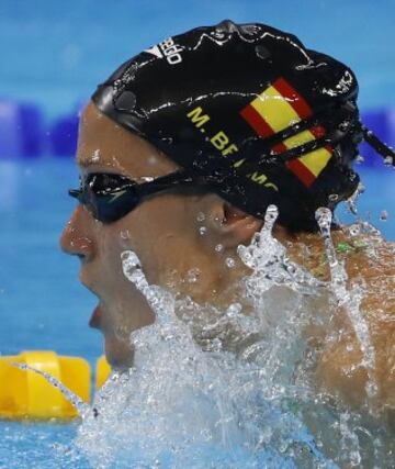 Mireia Belmonte durante la prueba de los 400 metros combinados en la que ha conseguido la medalla de bronce 