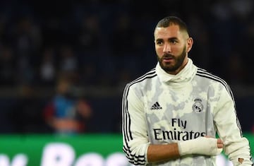 Real Madrid's French forward Karim Benzema