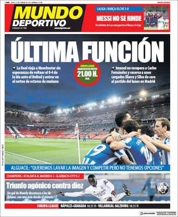"Gol de oro"... las portadas deportivas de hoy
