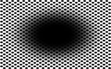 Esta imagen de un agujero negro no se mueve: la ilusión que engaña a tu cerebro