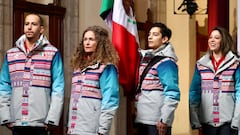 Claudia Sheinbaum encabeza abanderamiento de atletas en los Juegos Olímpicos de Invierno