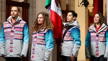 Claudia Sheinbaum encabeza abanderamiento de atletas en los Juegos Olímpicos de Invierno