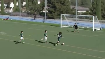 El hijo de Marcelo sorprende con otro golazo en la cantera del Real Madrid