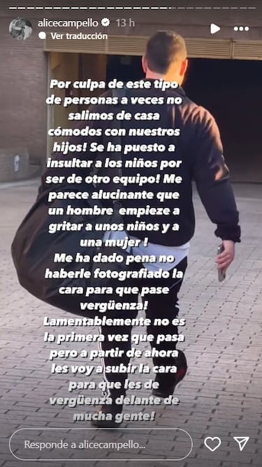 Alice Campello denuncia ataques de odio hacia sus hijos ¡°por ser de otro equipo¡±