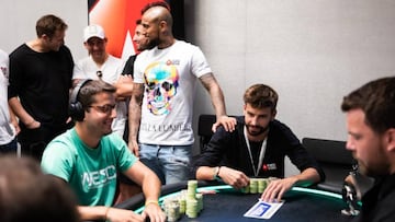 Piqué y Arturo Vidal ganan casi medio millón al póker en el EPT de Barcelona