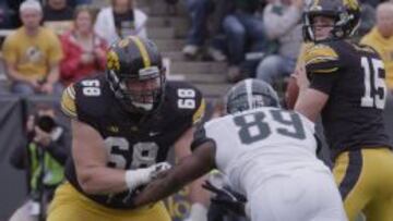 Brandon Scherff, de Iowa, podr&iacute;a ser el primer l&iacute;nea ofensivo elegido en el draft.